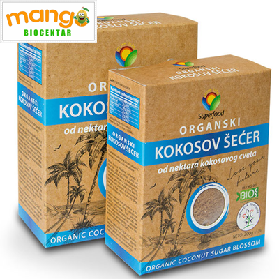 Kokosov secer 400gr superfood - organski proizvod