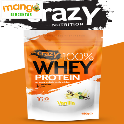 Crazy whey protein vanila 480gr