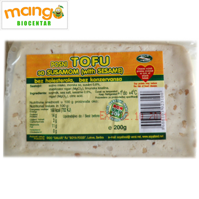 Tofu sir sa susamom 200gr Soya Food galus