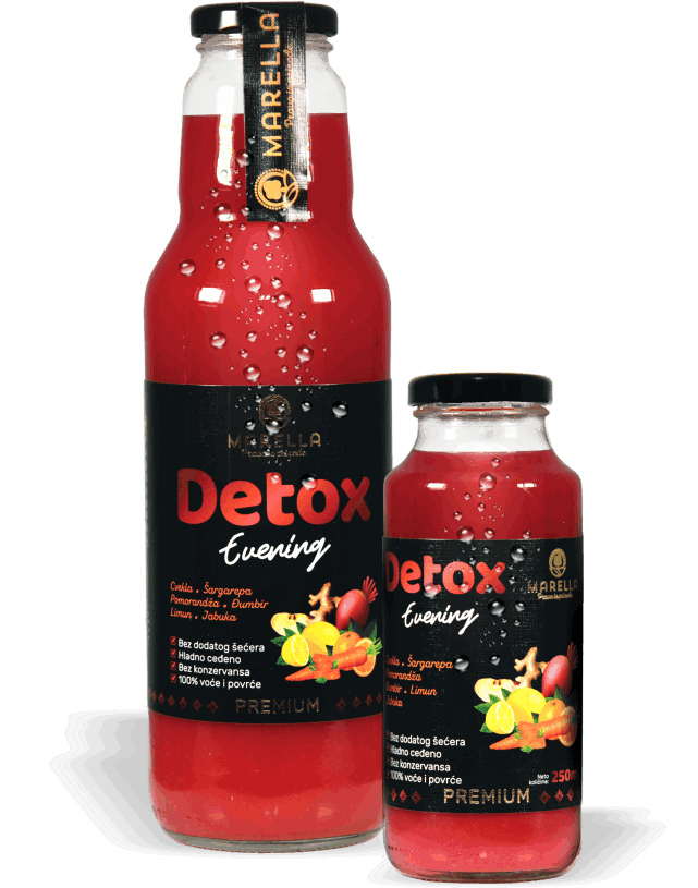 Detox sokovi - kasasti mesani sok od vise vrsta voca i povrca.