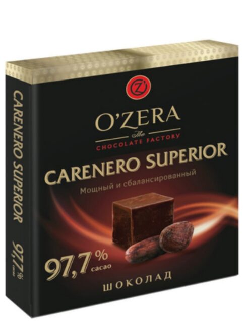 Crna čokolada carenero 97.7% kakao delova 90gr KDV