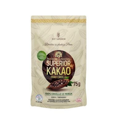 Organski sirovi kakao prah 75g Criollo ( Just Superior )