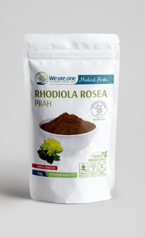Rhodiola rosea u prahu 50g We are one / The best of nature – organski proizvod