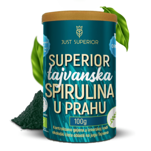 Tajvanska spirulina u prahu 100g - organski proizvod