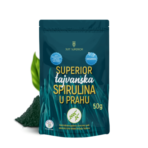 Tajvanska spirulina u prahu 50g – organski proizvod