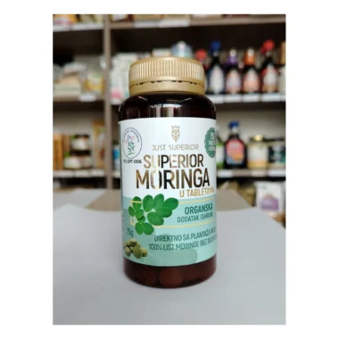 Moringa Superior u tabletama – organska, 150 tableta x 500 mg, Just Superior