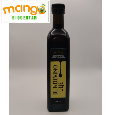 Ulje bundeve hladno ceđeno 500ml — Živinostok Oleum Bundevino ulje Zivinostok 500ml — hladno presovano ulje semena tikve golice