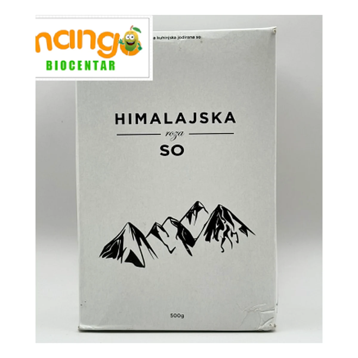 Himalajska kristalna so sitna 500g — Mango Biocentar Himalajska kristalna roza so sitna 500g — jodirana kuhinjska so, NaCl 99,1%